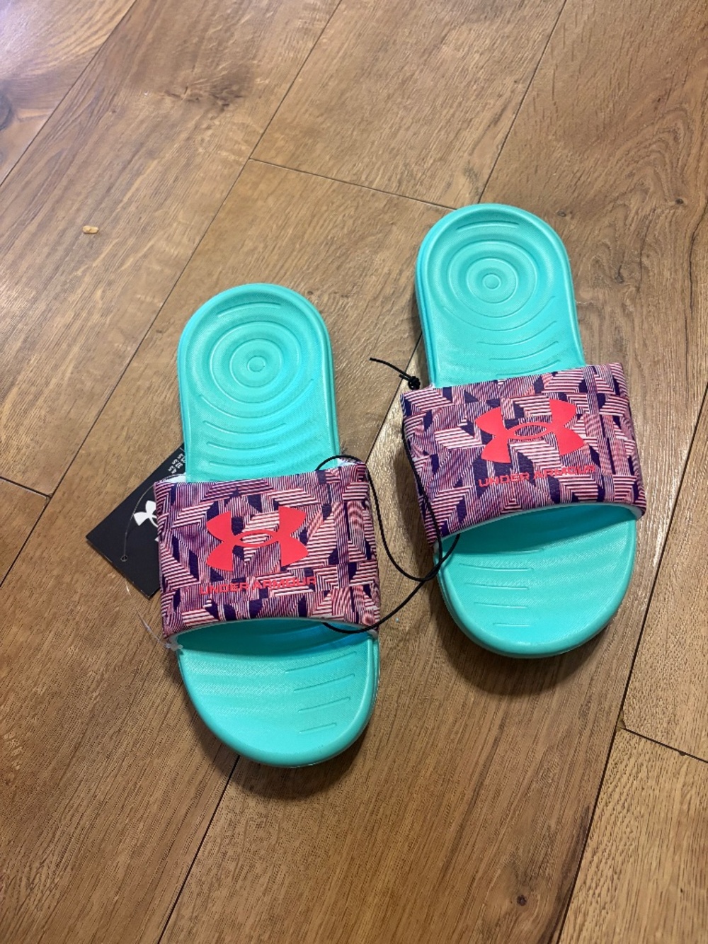 Girls Under Armour UA Ansa Graphic Slides – Size 5Y – New with Tags